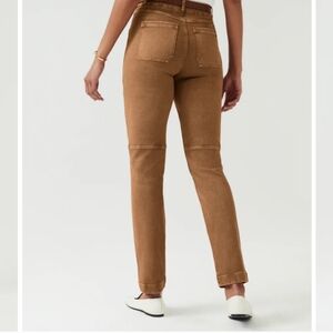 Spanx Twill Straight Leg Pant in color acorn